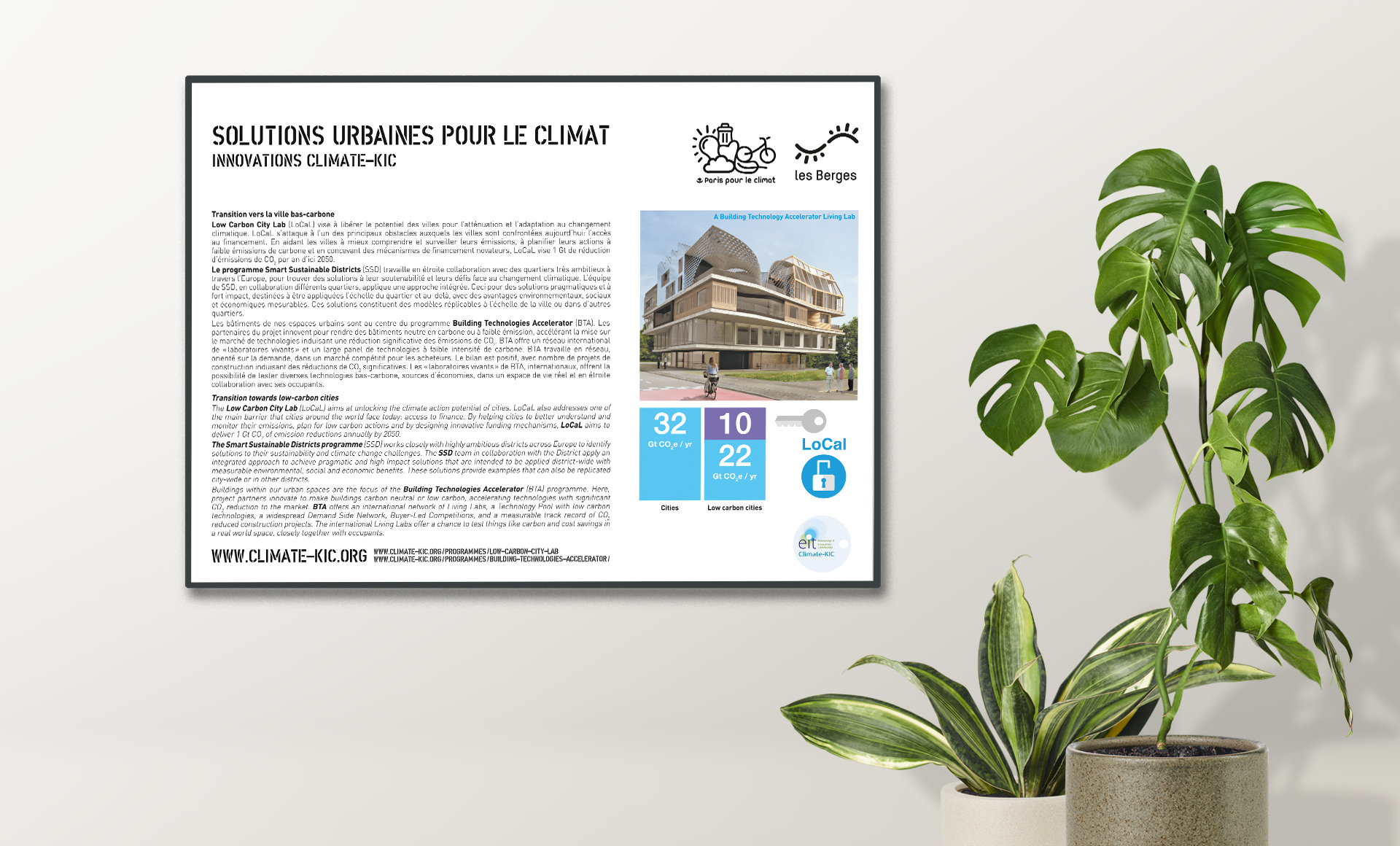 Climate-KIC, affiche