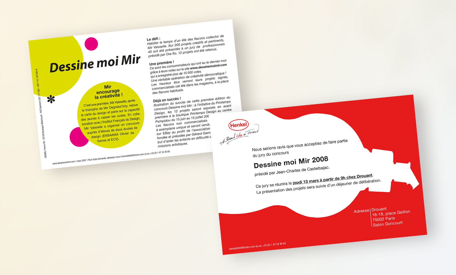 Mir, carton d'invitation