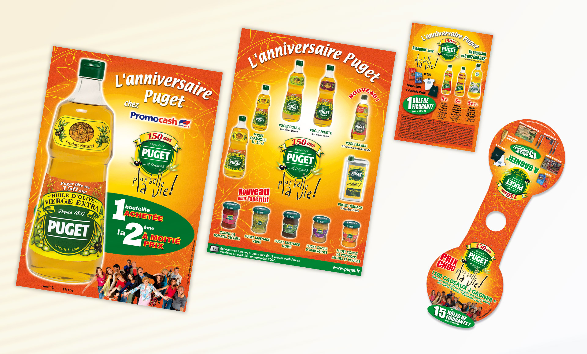 Puget 'Plus Belle La Vie', affiches, collerette, 2007